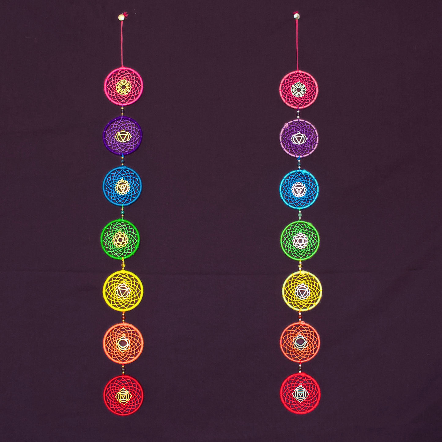 Chakra Dreamcatcher / Rainbow Yoga Wall Hanging