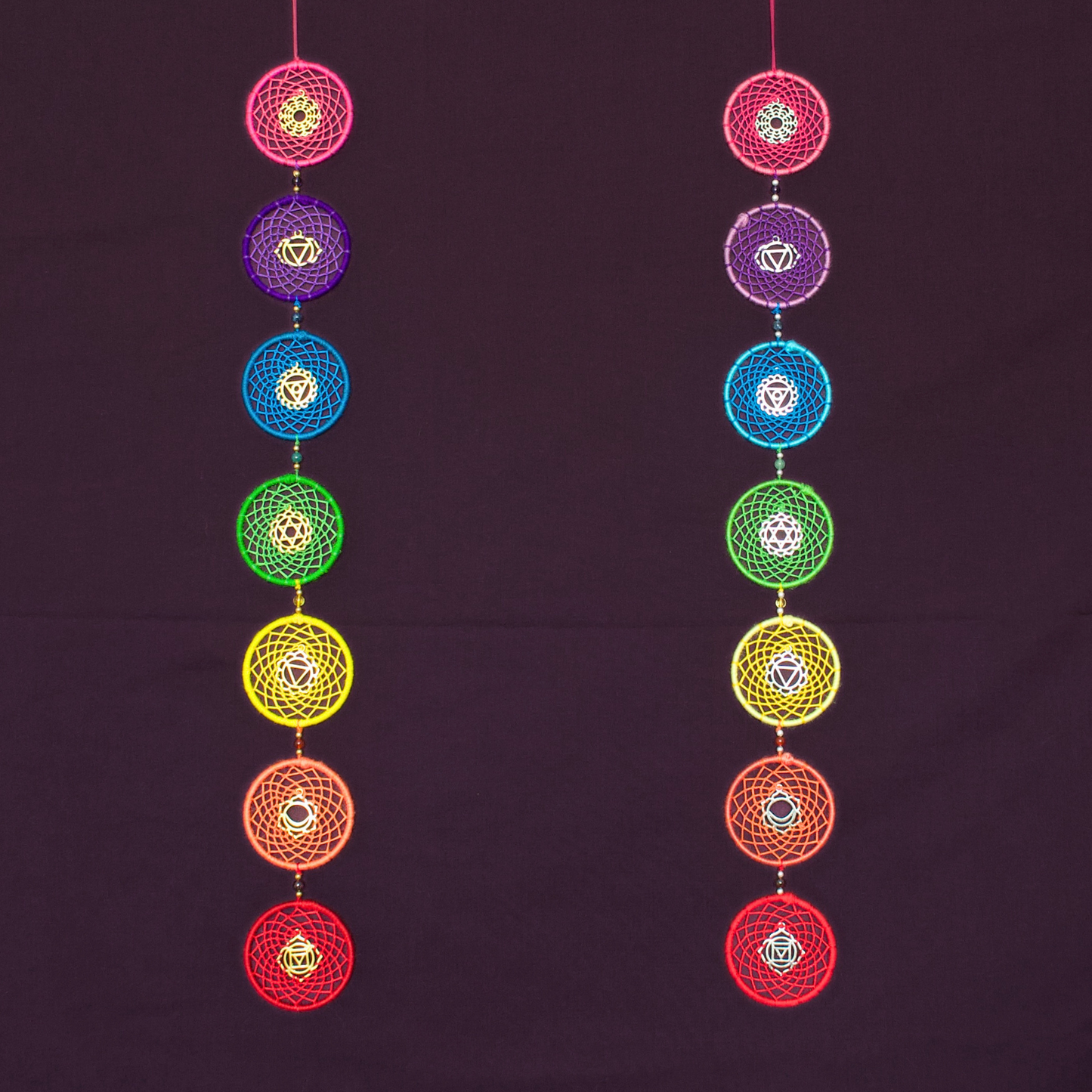 Chakra Dreamcatcher / Rainbow Yoga Wall Hanging