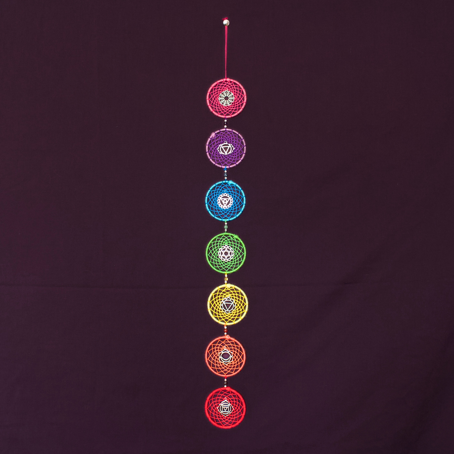 Chakra Dreamcatcher / Rainbow Yoga Wall Hanging