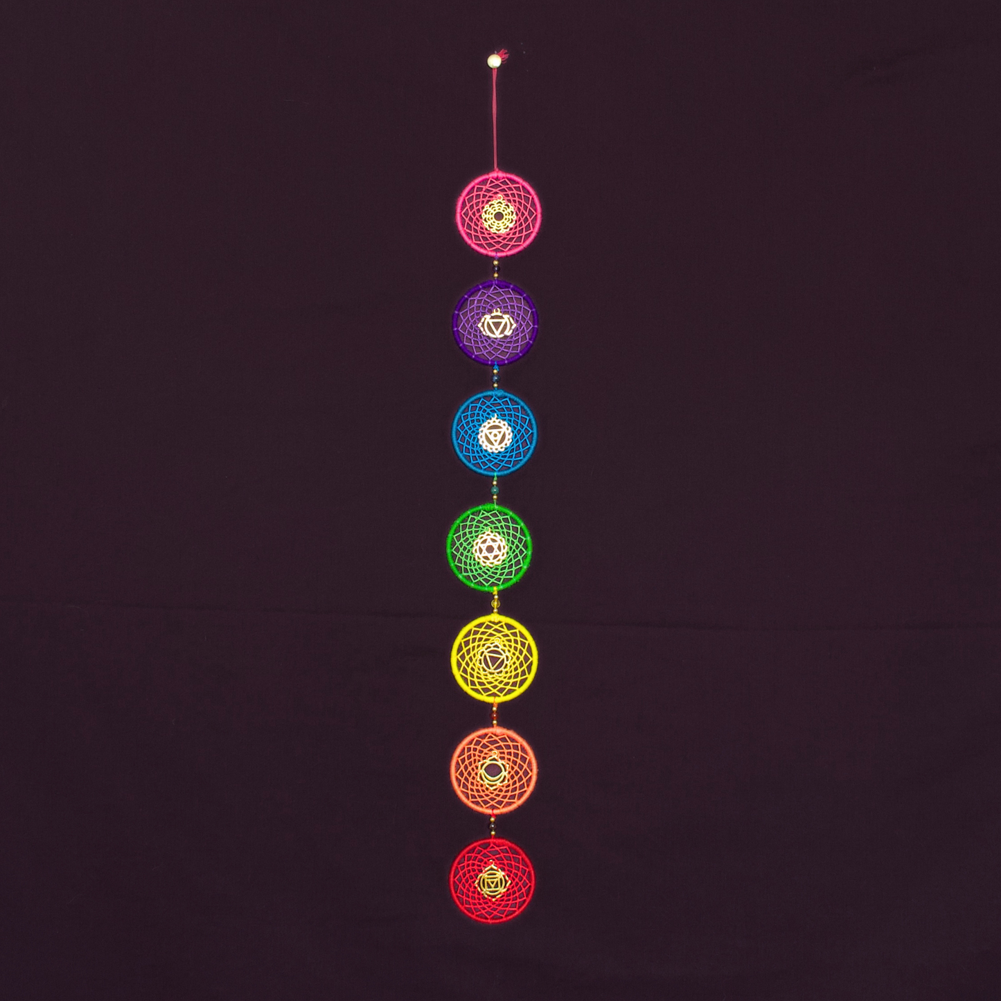 Chakra Dreamcatcher / Rainbow Yoga Wall Hanging