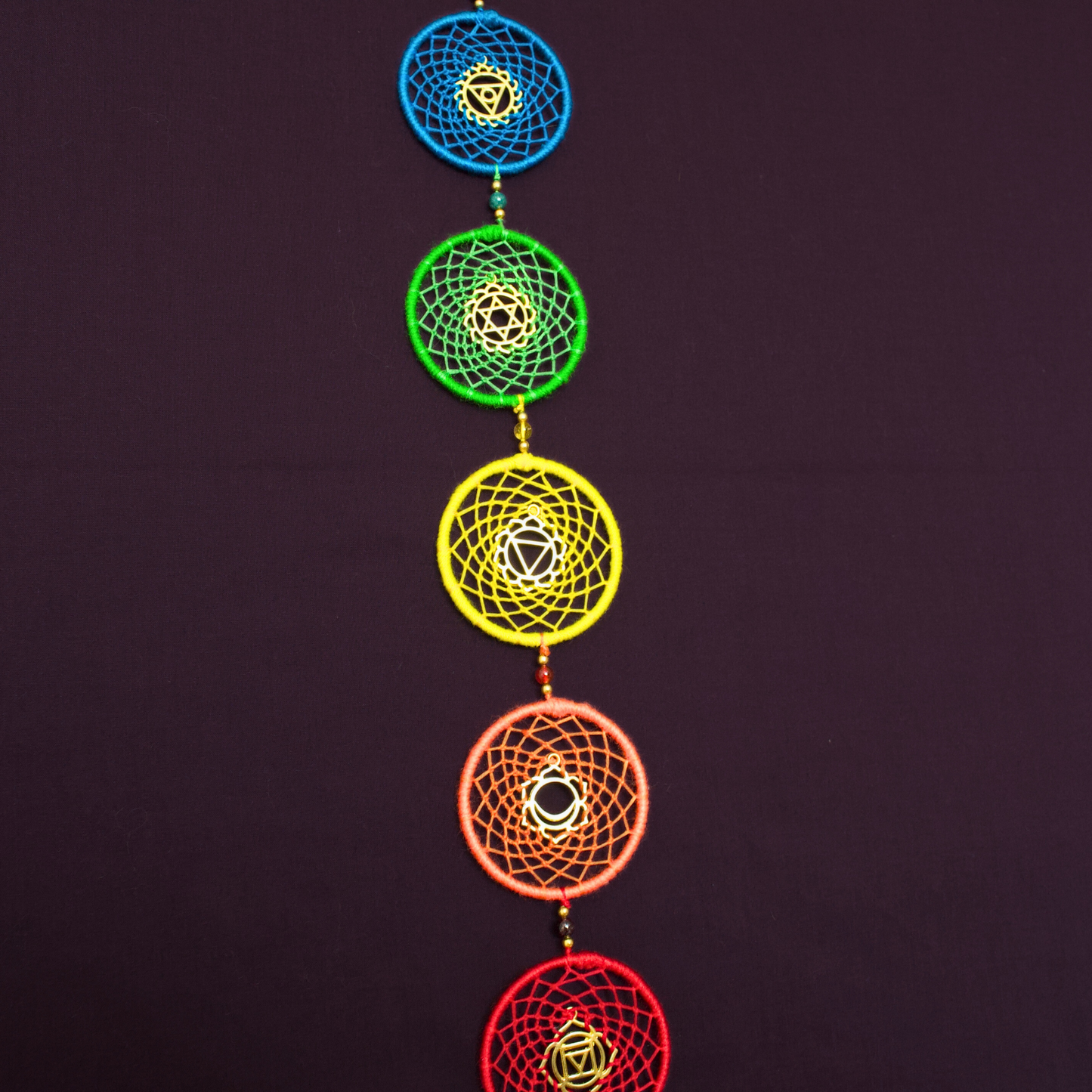 Chakra Dreamcatcher / Rainbow Yoga Wall Hanging