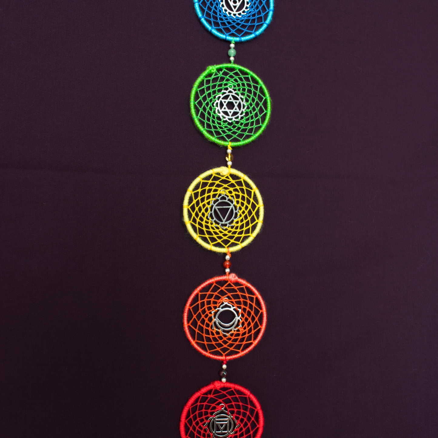 Chakra Dreamcatcher / Rainbow Yoga Wall Hanging