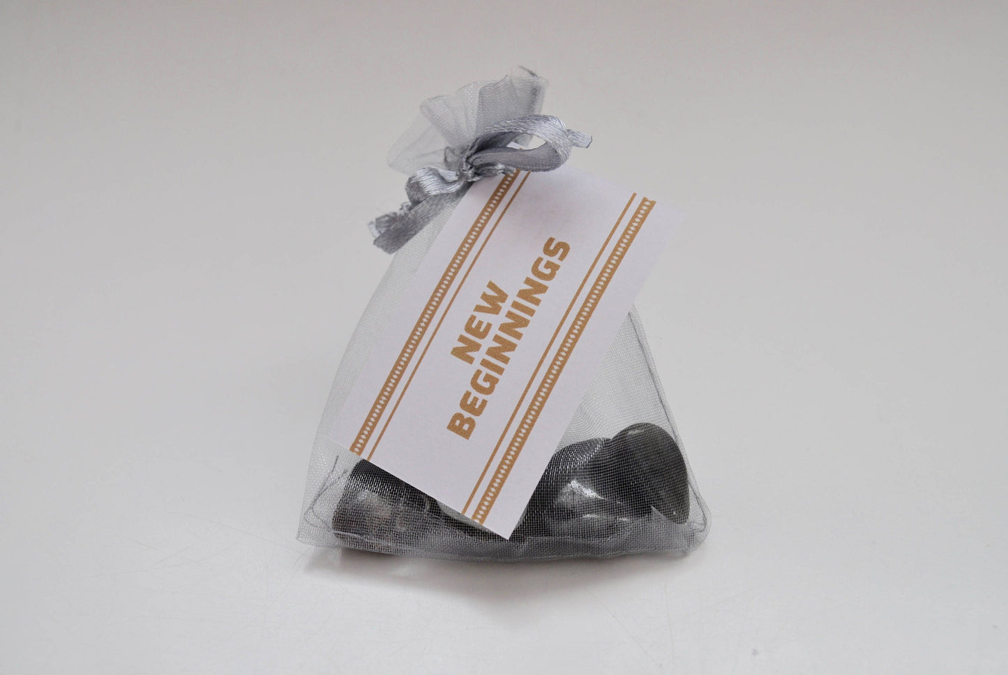 New Beginnings Crystal Set / Meditation Gemstone Set in Gift Bag with Tag / Moving House, New Job, Graduation, New Parents