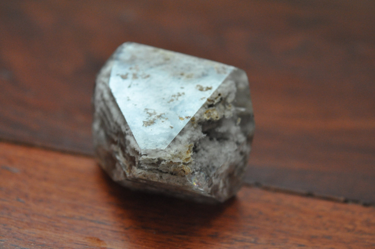 Natural Lodolite Chlorite Quartz Crystal Point, 52 grams