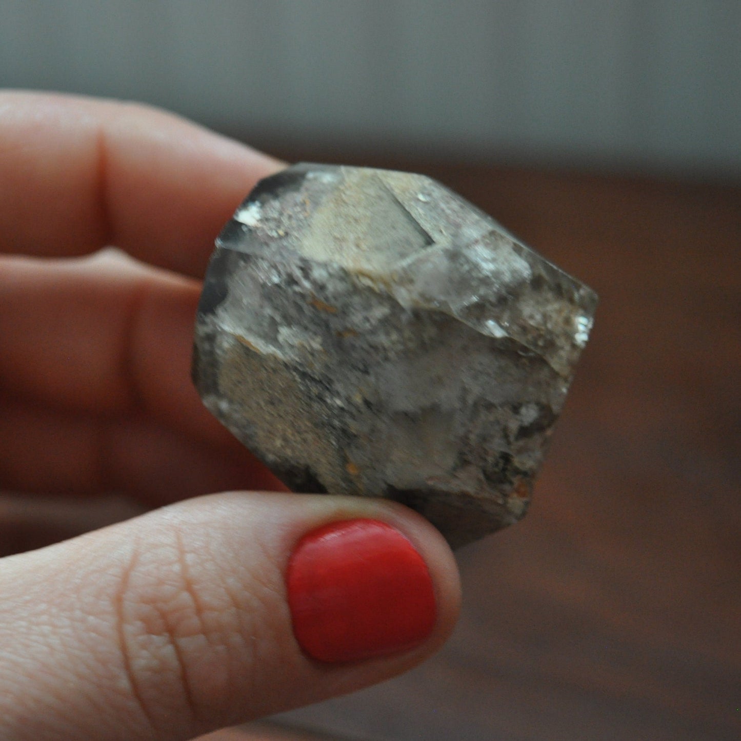 Raw Lodolite Chlorite Quartz Crystal Point, 79.46 grams / 397.3 carats