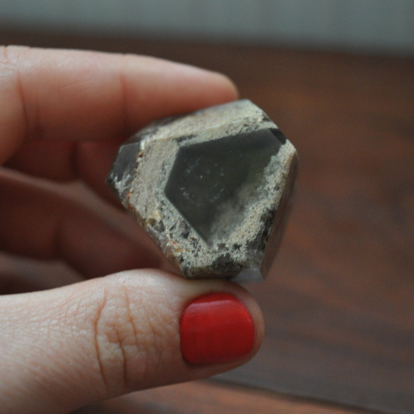 Raw Lodolite Chlorite Quartz Crystal Point, 79.46 grams / 397.3 carats