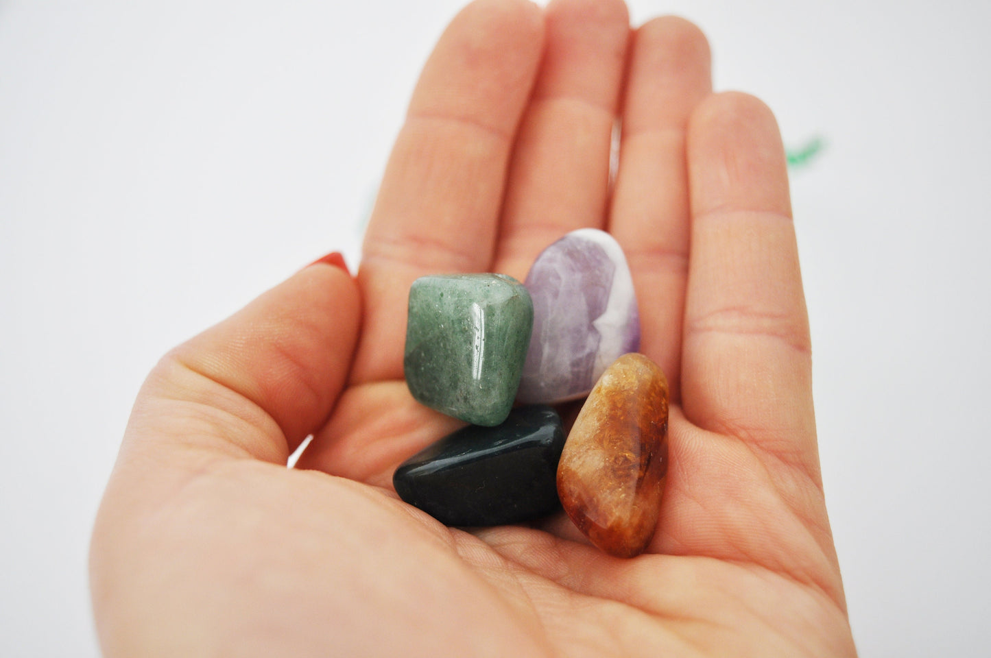 Inspiring Creativity Crystal Set / Meditation Gemstone Set in Gift Bag with Tag