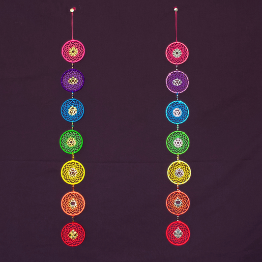 Chakra Dreamcatcher / Rainbow Yoga Wall Hanging