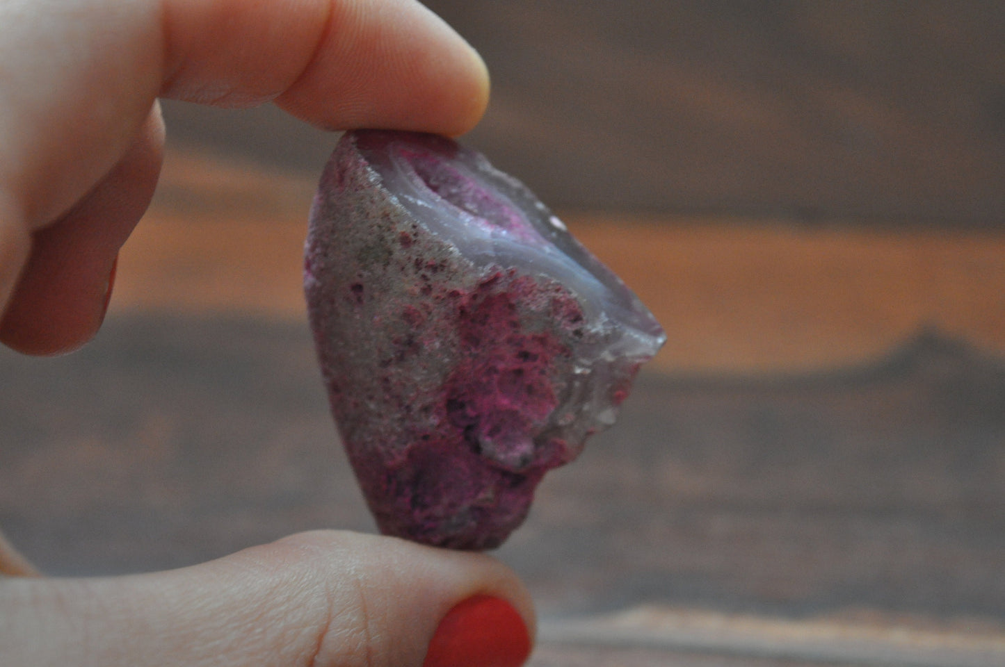 Pink Agate Geode, 29.62 grams