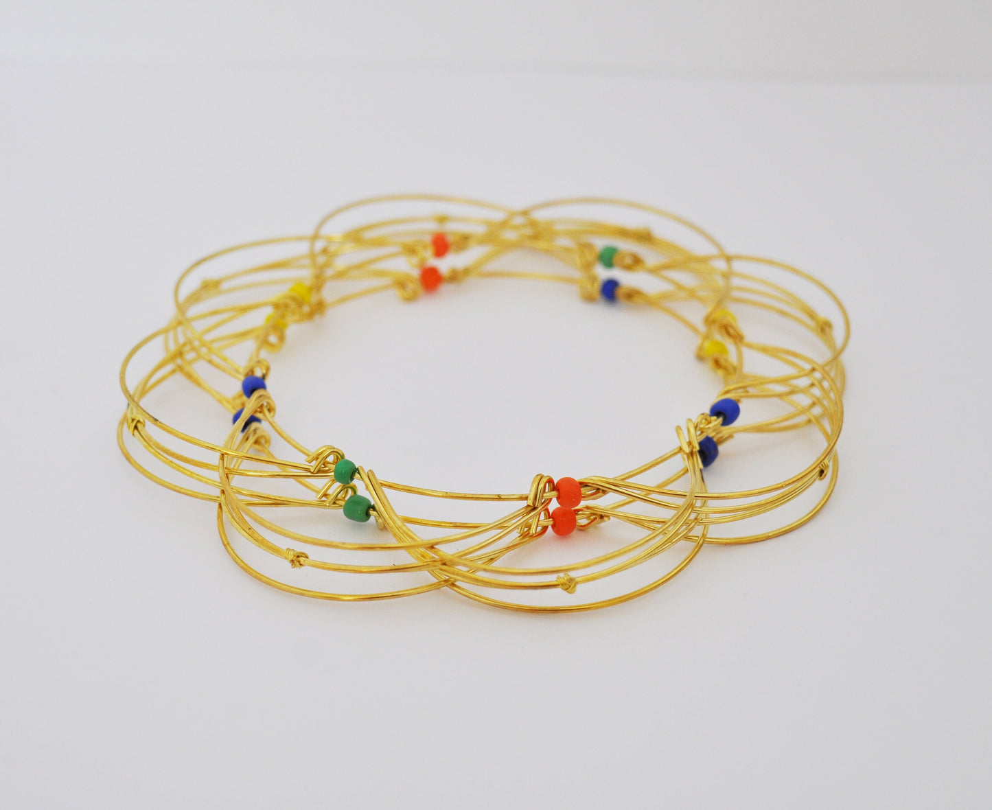 Gold Folding Wire Mandala / Meditation Tool